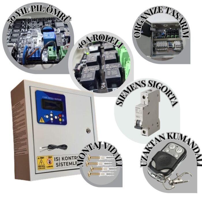 6 saf cami ısıtma kontrol panosu