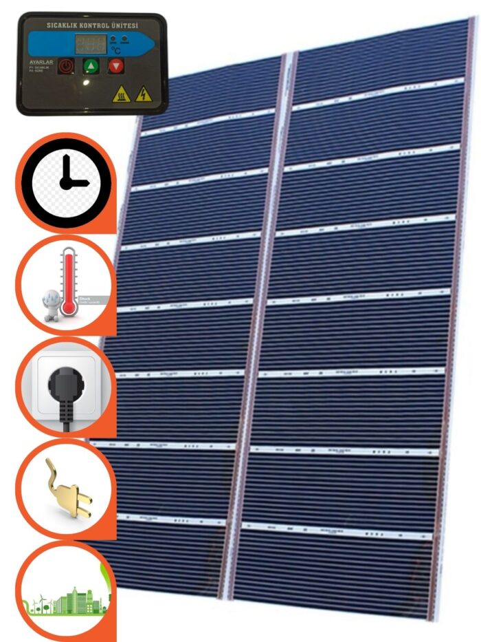 2 parça birleştirilmiş termostatlı karbon ısıtıcı film